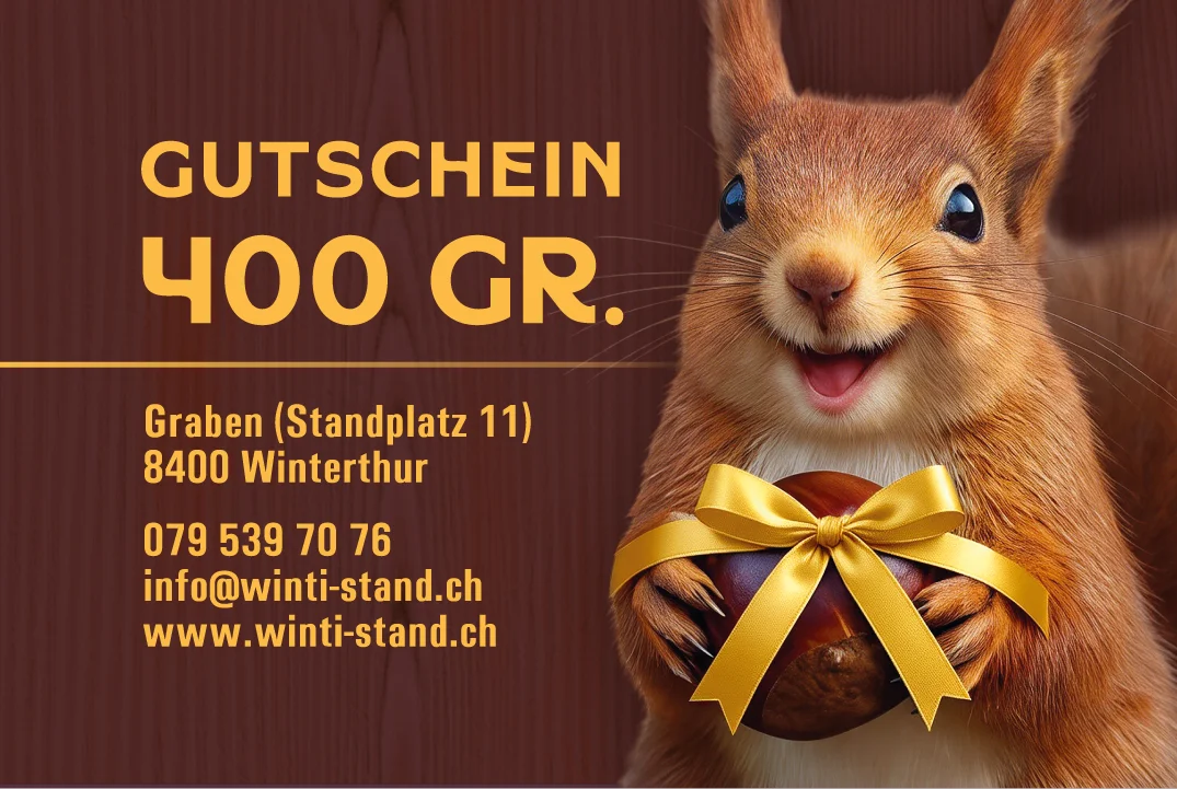 Marroni Gutschein über 400 Gramm